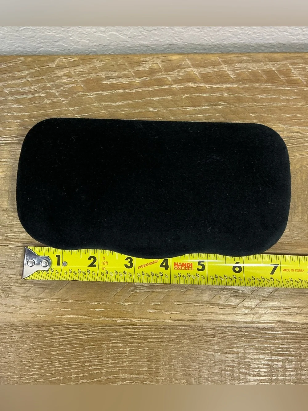 Gucci Hard Shell Velvet Eyewear Case Black exterior Blue/Gray interior